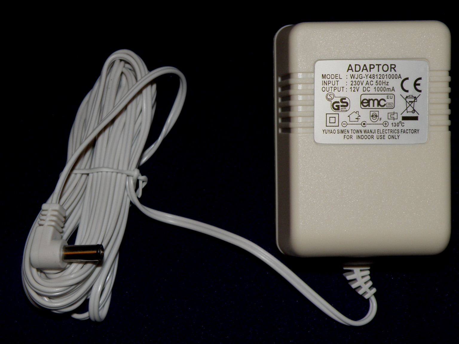 120V/60Hz 12VDC 1A Power Adapter for Electric Curtain Rods - Click Image to Close